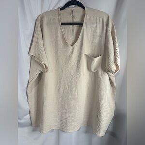 Zenana Outfitters Beige Short Sleeve Tee